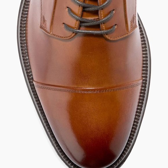 Cole Haan Carnegie Cap Toe Tan Leather Oxford Shoes Brand New In Box - Picture 6 of 6